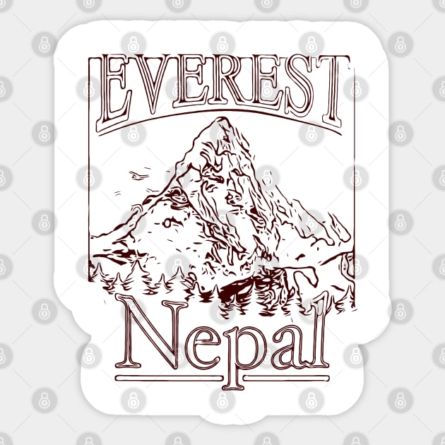 Everest base camp Sticker by Ace13creations